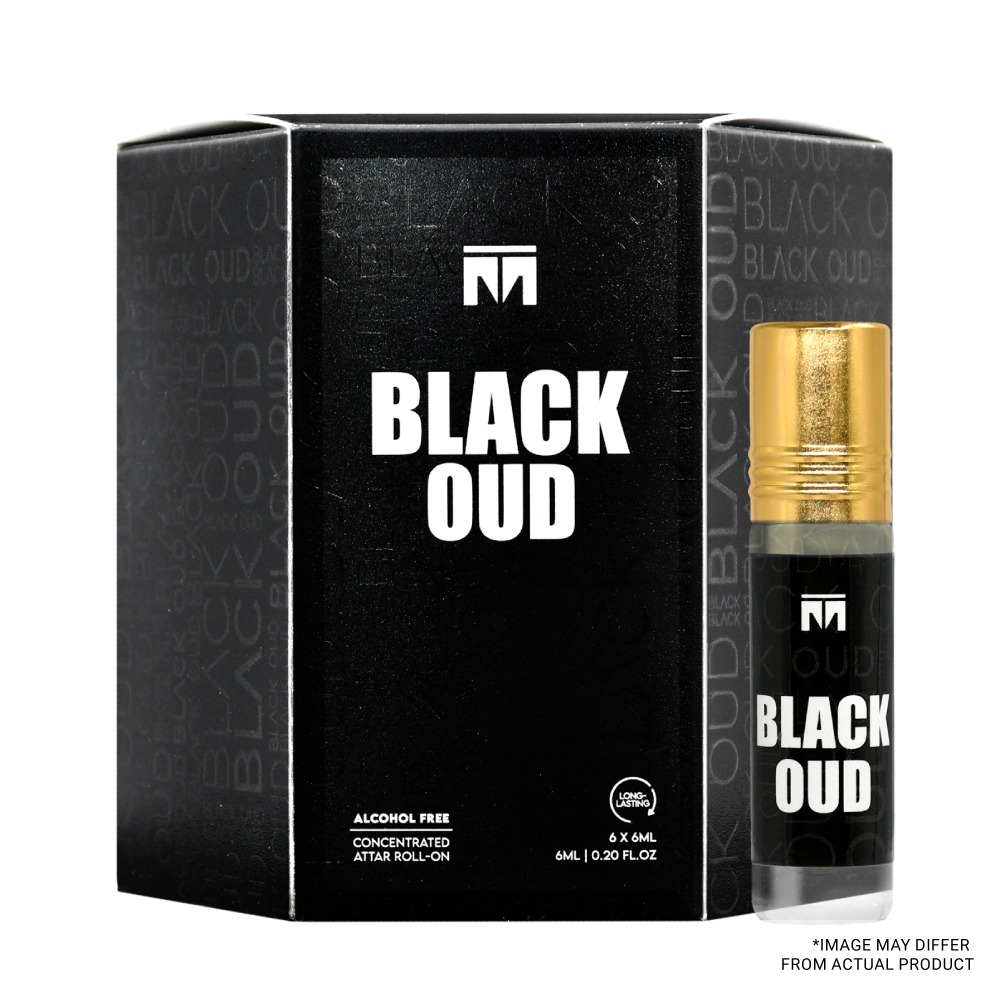 Black Oud - Attar Roll-On - 6 x 6ml - Outer Box Not Included
